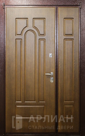 Фото №2 «Утепленная двухстворчатая дверь с терморазрывом массив дерева №21»